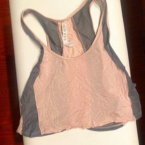 alo yoga tank top, pink, gray, XS
